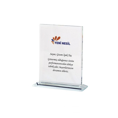 487431 EFLANİ KRİSTAL PLAKET